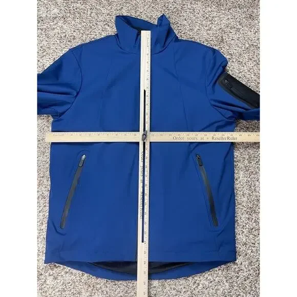 Michael Kors Mens Commuter 3 In 1 Jacket Blue Stretch Water Repellent S New